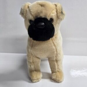 Douglas Cuddle Toy Hamilton Pug Dog Plush Tan Black Realistic Puppy